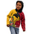 Custom Papua New Guinea Kid Hoodie Birds Of Paradise Mix Tropical Flower Polynesian Pattern LT03 - Polynesian Pride