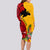 Custom Papua New Guinea Long Sleeve Bodycon Dress Birds Of Paradise Mix Tropical Flower Polynesian Pattern LT03 - Polynesian Pride