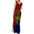 Custom Papua New Guinea Central Province Tank Maxi Dress PNG Birds Of Paradise Polynesian Arty Style LT03 - Polynesian Pride