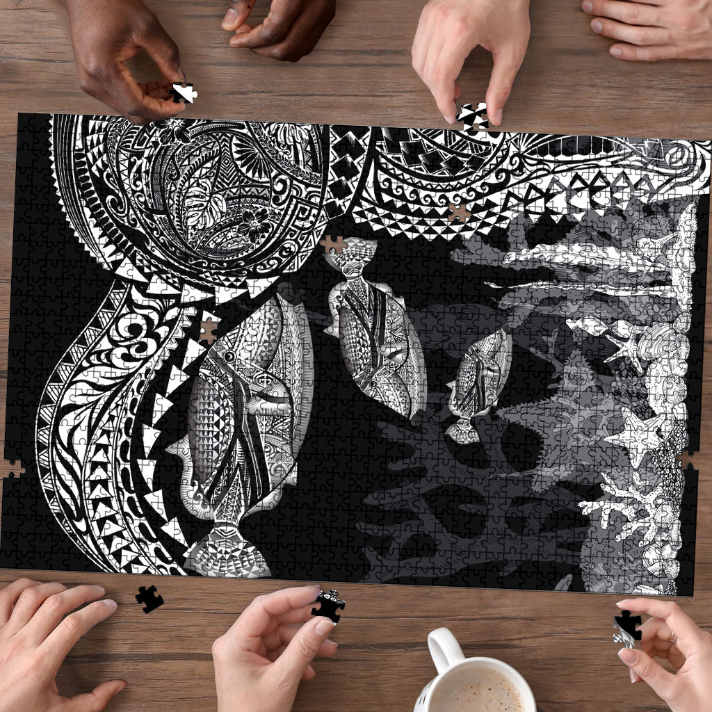 Hawaiian Reef Triggerfish Puzzle Polynesian Art with Tribal Humuhumunukunukuapua'a LT03 - Polynesian Pride