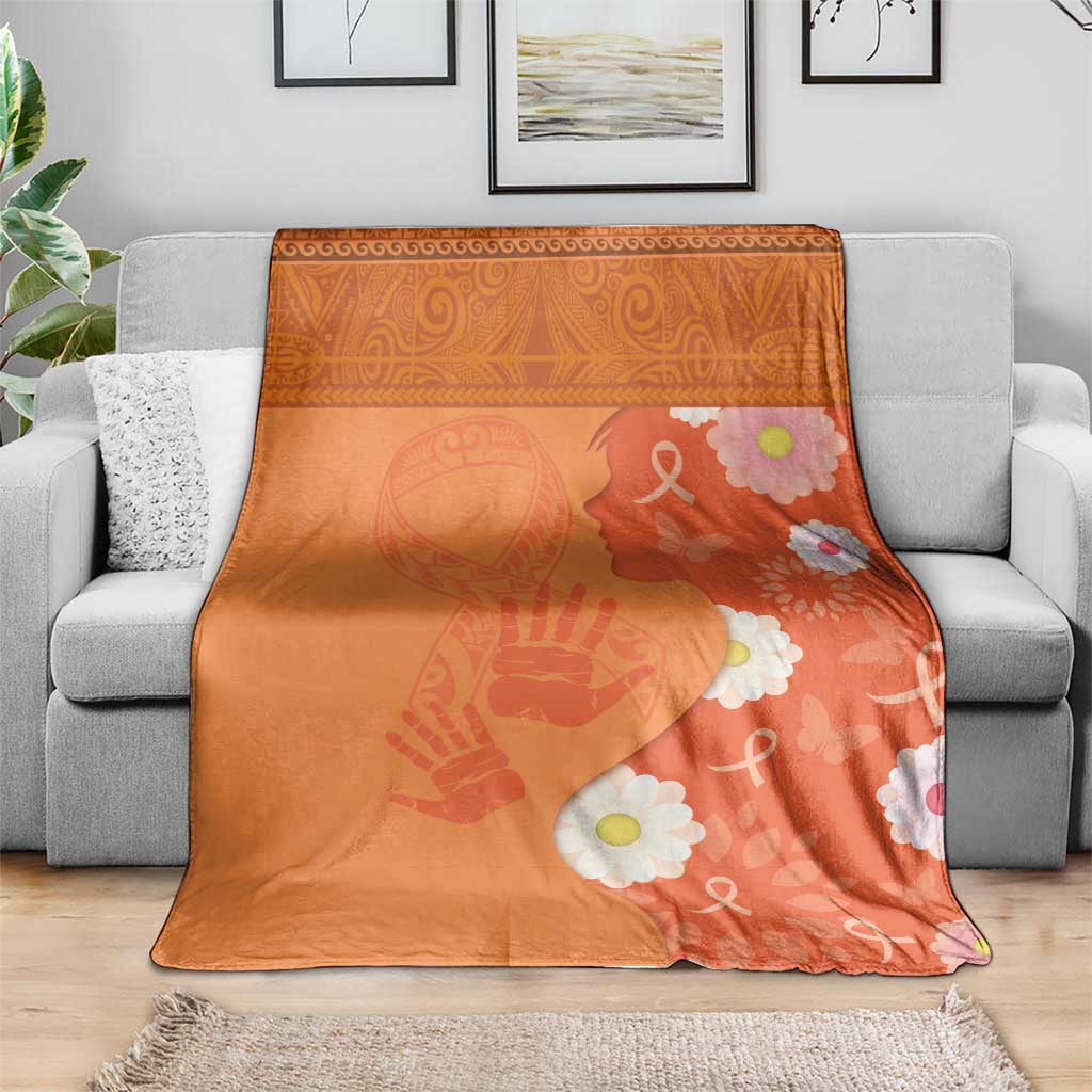 International Day for the Elimination of Violence Against Women Blanket Polynesian Pattern LT03 - Polynesian Pride