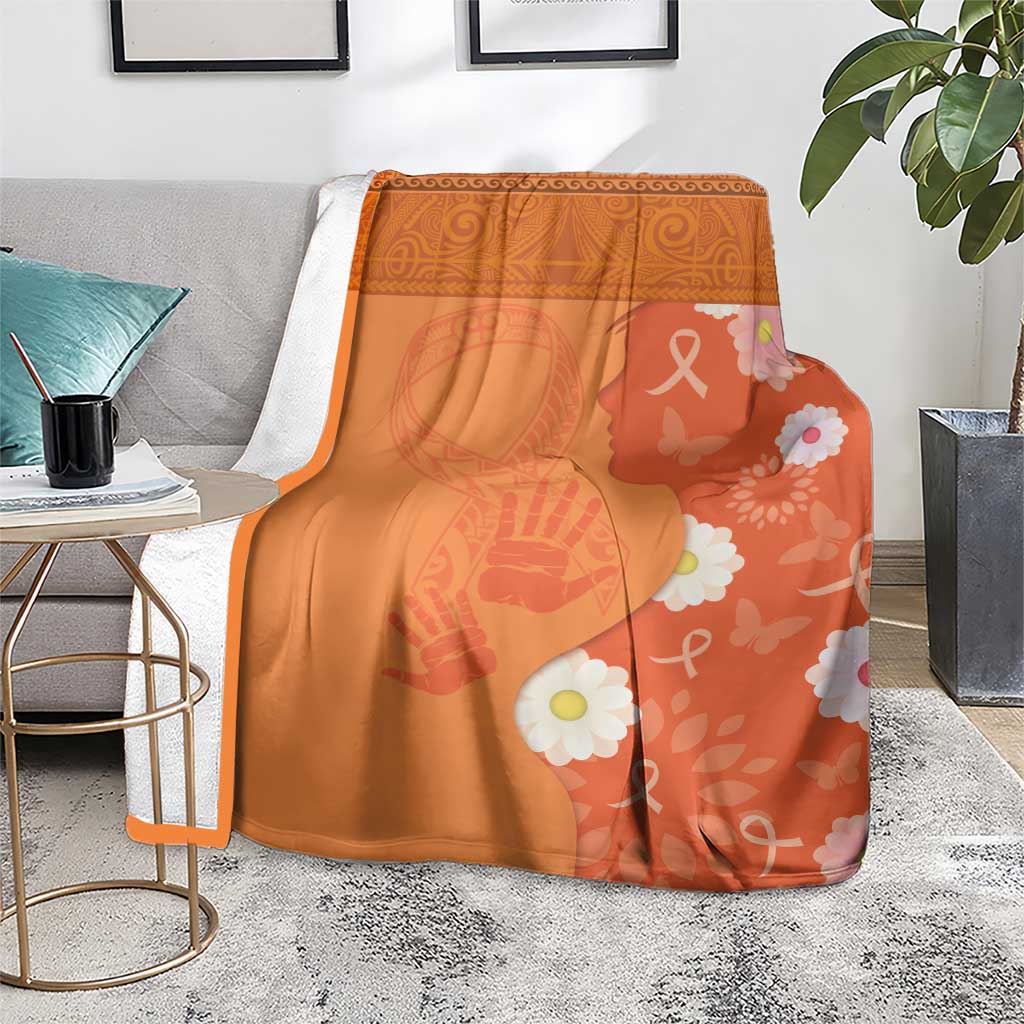 International Day for the Elimination of Violence Against Women Blanket Polynesian Pattern LT03 - Polynesian Pride