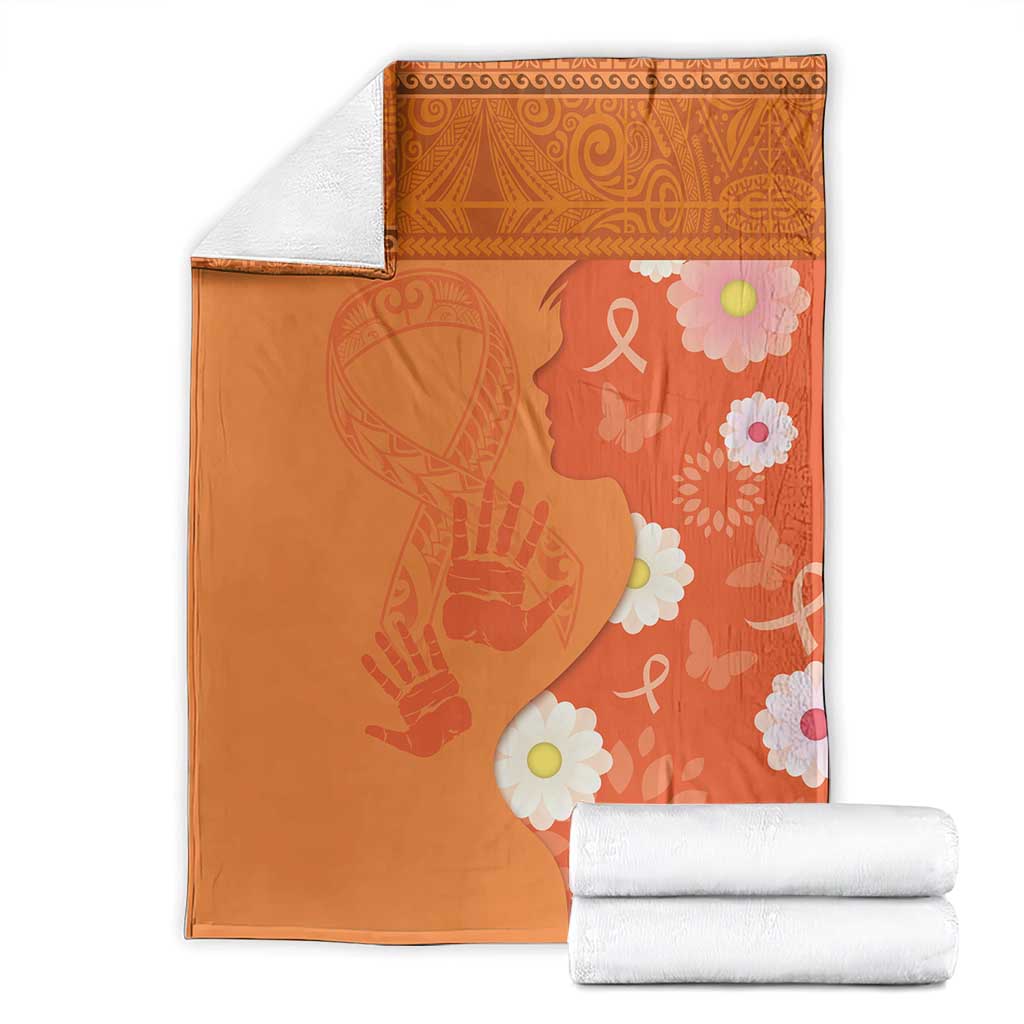 International Day for the Elimination of Violence Against Women Blanket Polynesian Pattern LT03 - Polynesian Pride