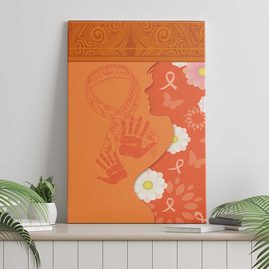 International Day for the Elimination of Violence Against Women Canvas Wall Art Polynesian Pattern LT03 - Polynesian Pride