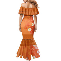 International Day for the Elimination of Violence Against Women Family Matching Mermaid Dress and Hawaiian Shirt Polynesian Pattern