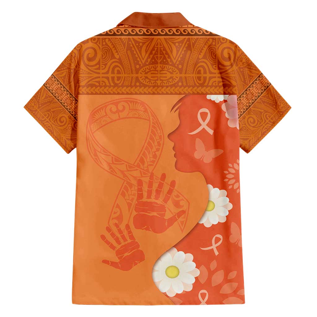 International Day for the Elimination of Violence Against Women Family Matching Off Shoulder Maxi Dress and Hawaiian Shirt Polynesian Pattern