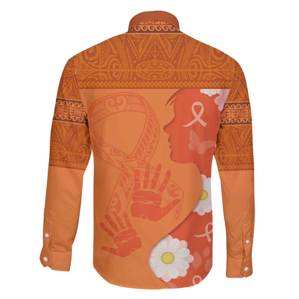 International Day for the Elimination of Violence Against Women Family Matching Off Shoulder Maxi Dress and Hawaiian Shirt Polynesian Pattern