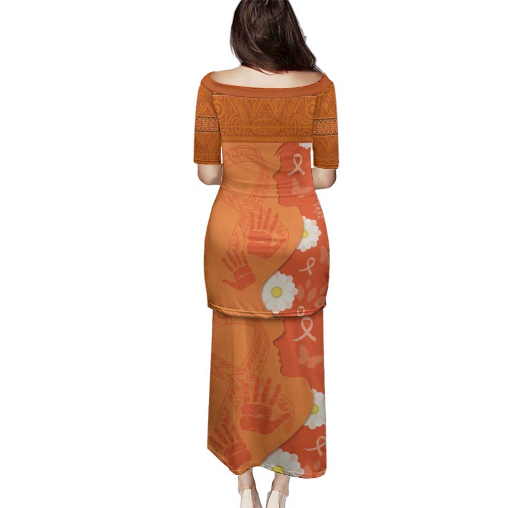 International Day for the Elimination of Violence Against Women Family Matching Puletasi and Hawaiian Shirt Polynesian Pattern