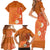 International Day for the Elimination of Violence Against Women Family Matching Short Sleeve Bodycon Dress and Hawaiian Shirt Polynesian Pattern