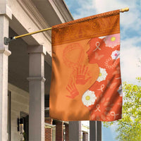 International Day for the Elimination of Violence Against Women Garden Flag Polynesian Pattern LT03 House Flag Orange - Polynesian Pride