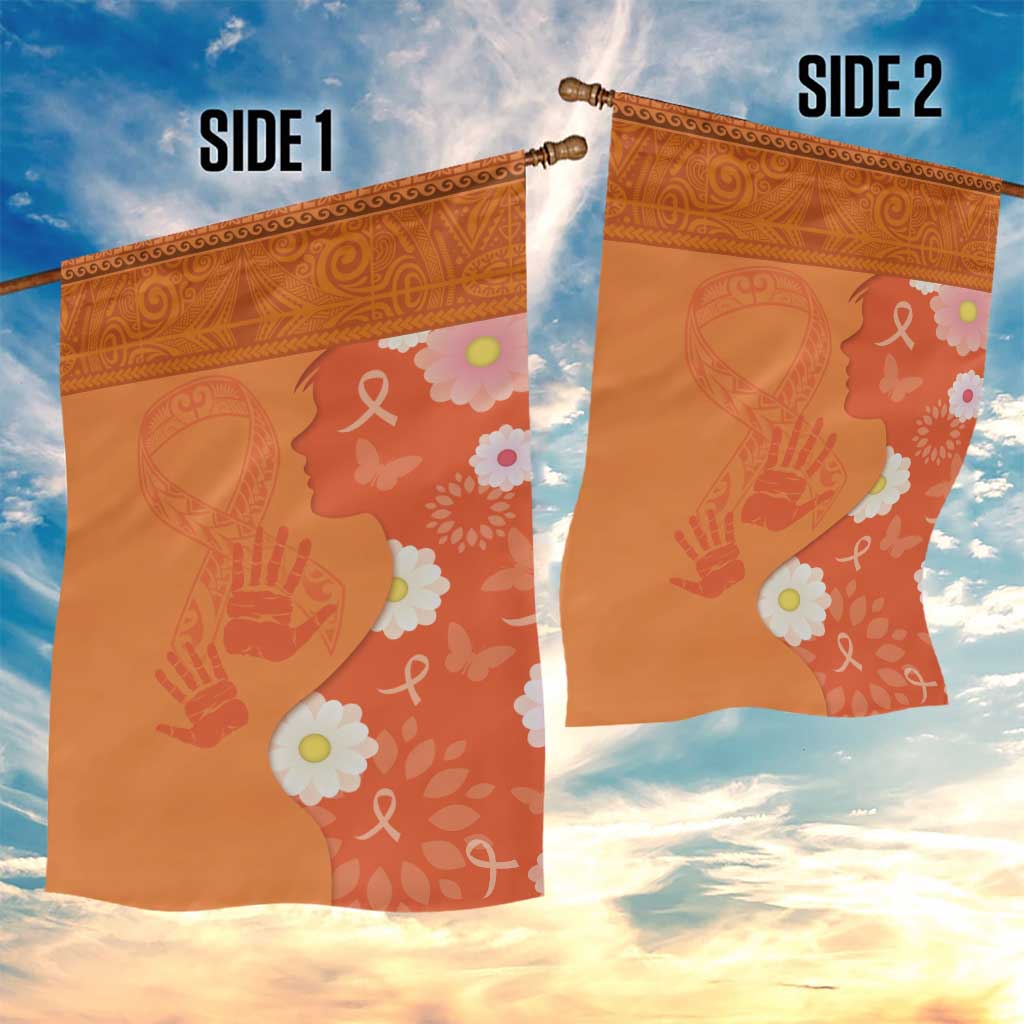 International Day for the Elimination of Violence Against Women Garden Flag Polynesian Pattern LT03 - Polynesian Pride