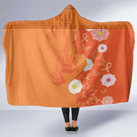 International Day for the Elimination of Violence Against Women Hooded Blanket Polynesian Pattern LT03 One Size Orange - Polynesian Pride