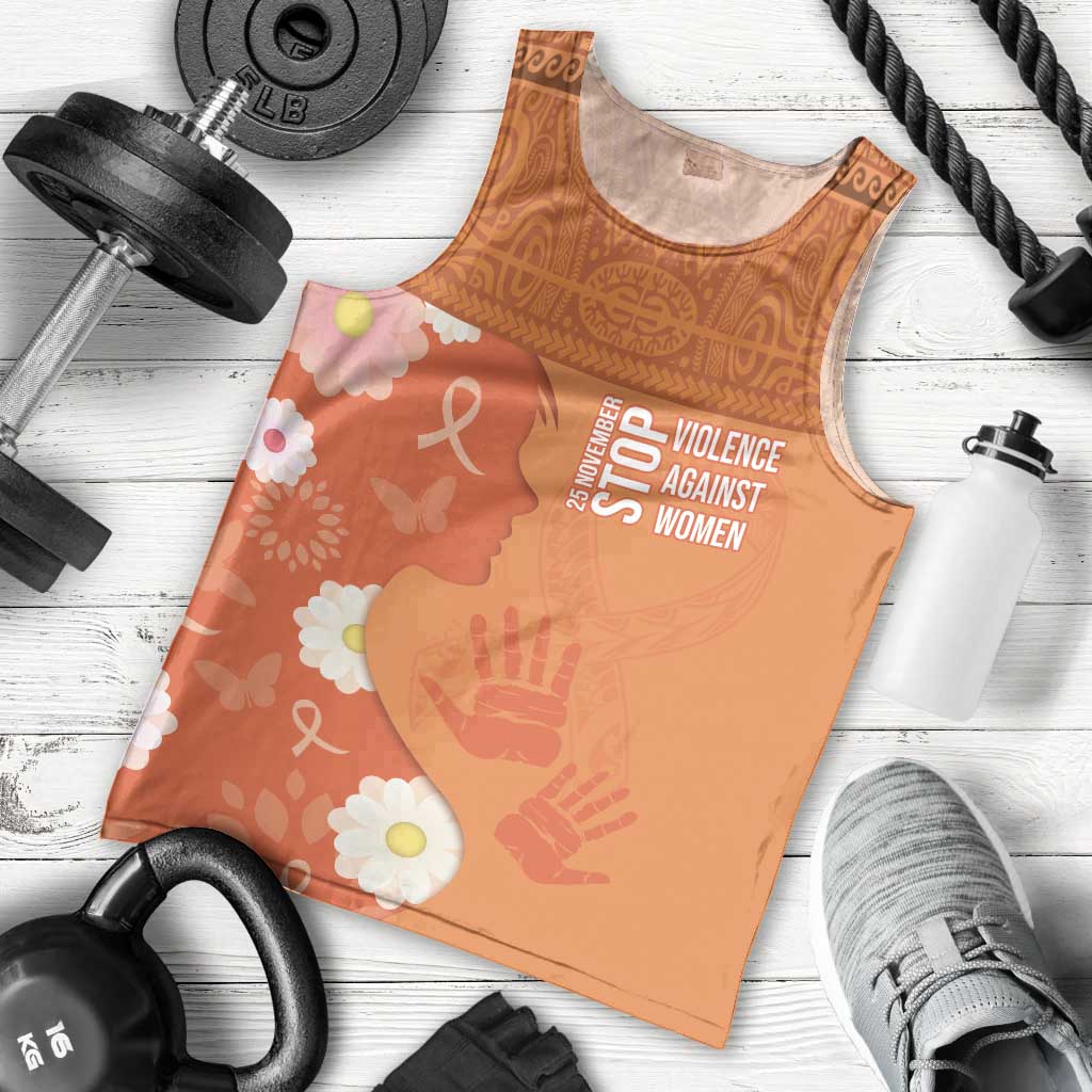 International Day for the Elimination of Violence Against Women Men Tank Top Polynesian Pattern LT03 - Polynesian Pride