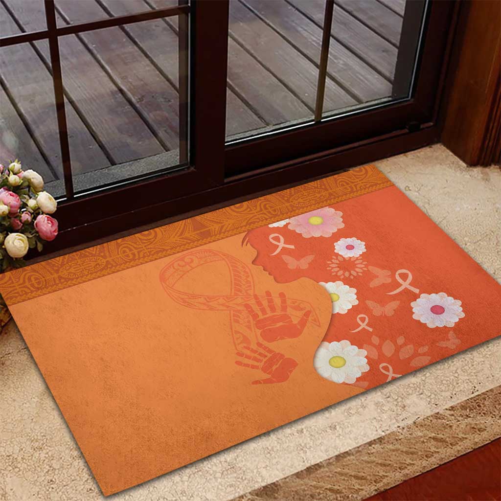 International Day for the Elimination of Violence Against Women Rubber Doormat Polynesian Pattern LT03 - Polynesian Pride