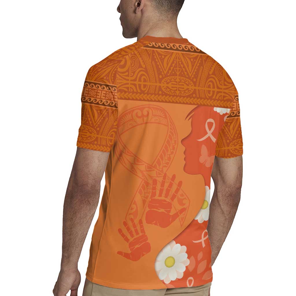 International Day for the Elimination of Violence Against Women Rugby Jersey Polynesian Pattern LT03 - Polynesian Pride