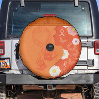 International Day for the Elimination of Violence Against Women Spare Tire Cover Polynesian Pattern LT03 Orange - Polynesian Pride