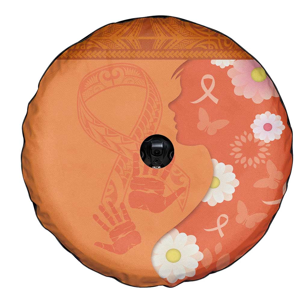 International Day for the Elimination of Violence Against Women Spare Tire Cover Polynesian Pattern LT03 - Polynesian Pride