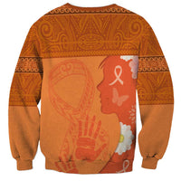 International Day for the Elimination of Violence Against Women Sweatshirt Polynesian Pattern LT03 - Polynesian Pride