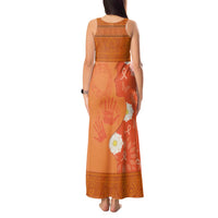 International Day for the Elimination of Violence Against Women Tank Maxi Dress Polynesian Pattern LT03 - Polynesian Pride