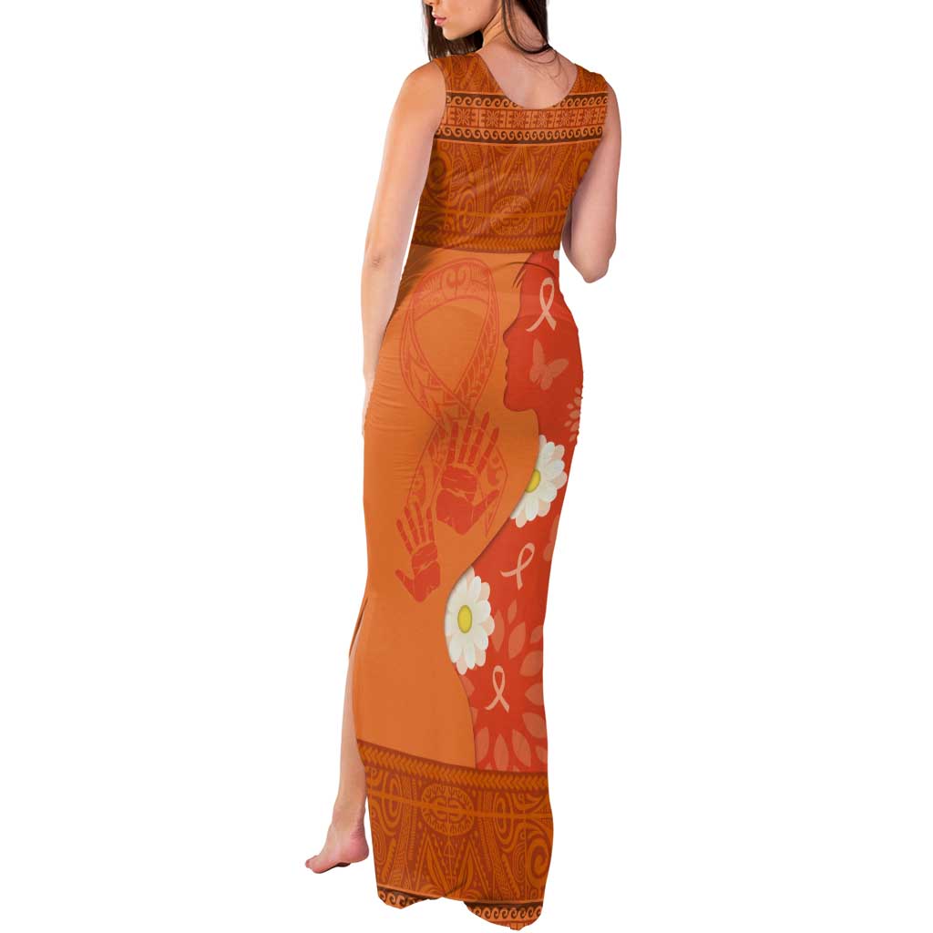 International Day for the Elimination of Violence Against Women Tank Maxi Dress Polynesian Pattern LT03 - Polynesian Pride