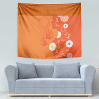 International Day for the Elimination of Violence Against Women Tapestry Polynesian Pattern