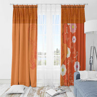 International Day for the Elimination of Violence Against Women Window Curtain Polynesian Pattern LT03 - Polynesian Pride