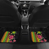 Hawaiian Independence Day Car Mats Kanaka Maoli Symbols With Tapa Motifs and Tropical Plants - Polynesian Pride