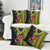 Hawaiian Independence Day Pillow Cover Kanaka Maoli Symbols With Tapa Motifs and Tropical Plants - Polynesian Pride