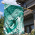 Personalised New Zealand Aotearoa Darts Masters Garden Flag Maori Art Tattoo with Tribal Dart Symbol Teal Color - Polynesian Pride