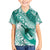 Personalised New Zealand Aotearoa Darts Masters Kid Hawaiian Shirt Maori Art Tattoo with Tribal Dart Symbol Teal Color - Polynesian Pride