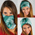 Personalised New Zealand Aotearoa Darts Masters Neck Gaiter Maori Art Tattoo with Tribal Dart Symbol Teal Color - Polynesian Pride