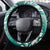 New Zealand Aotearoa Darts Masters Steering Wheel Cover Maori Art Tattoo with Tribal Dart Symbol Teal Color - Polynesian Pride