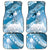 Personalised New Zealand Aotearoa Darts Masters Car Mats Maori Art Tattoo with Tribal Dart Symbol Blue - Polynesian Pride