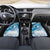 Personalised New Zealand Aotearoa Darts Masters Car Mats Maori Art Tattoo with Tribal Dart Symbol Blue - Polynesian Pride