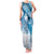 Personalised New Zealand Aotearoa Darts Masters Family Matching Tank Maxi Dress and Hawaiian Shirt Maori Art Tattoo with Tribal Dart Symbol Blue - Polynesian Pride