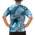 Personalised New Zealand Aotearoa Darts Masters Kid Hawaiian Shirt Maori Art Tattoo with Tribal Dart Symbol Blue - Polynesian Pride