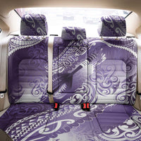 Personalised New Zealand Aotearoa Darts Masters Back Car Seat Cover Maori Art Tattoo with Tribal Dart Symbol Purple - Polynesian Pride