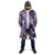 Personalised New Zealand Aotearoa Darts Masters Cloak Maori Art Tattoo with Tribal Dart Symbol Purple - Polynesian Pride