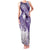 Personalised New Zealand Aotearoa Darts Masters Family Matching Tank Maxi Dress and Hawaiian Shirt Maori Art Tattoo with Tribal Dart Symbol Purple - Polynesian Pride