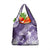 Personalised New Zealand Aotearoa Darts Masters Grocery Bag Maori Art Tattoo with Tribal Dart Symbol Purple - Polynesian Pride