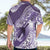 Personalised New Zealand Aotearoa Darts Masters Hawaiian Shirt Maori Art Tattoo with Tribal Dart Symbol Purple - Polynesian Pride