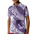 Personalised New Zealand Aotearoa Darts Masters Kid Polo Shirt Maori Art Tattoo with Tribal Dart Symbol Purple - Polynesian Pride