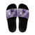Personalised New Zealand Aotearoa Darts Masters Slide Sandals Maori Art Tattoo with Tribal Dart Symbol Purple - Polynesian Pride