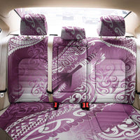 Personalised New Zealand Aotearoa Darts Masters Back Car Seat Cover Maori Art Tattoo with Tribal Dart Symbol Pink - Polynesian Pride