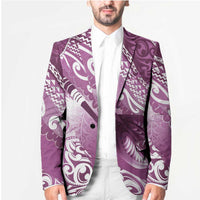 Personalised New Zealand Aotearoa Darts Masters Blazer Maori Art Tattoo with Tribal Dart Symbol Pink - Polynesian Pride
