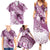 Personalised New Zealand Aotearoa Darts Masters Family Matching Summer Maxi Dress and Hawaiian Shirt Maori Art Tattoo with Tribal Dart Symbol Pink - Polynesian Pride