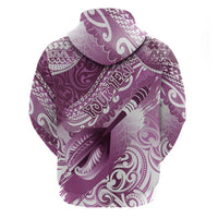 Personalised New Zealand Aotearoa Darts Masters Hoodie Maori Art Tattoo with Tribal Dart Symbol Pink - Polynesian Pride