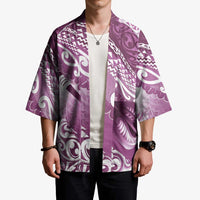 Personalised New Zealand Aotearoa Darts Masters Kimono Maori Art Tattoo with Tribal Dart Symbol Pink - Polynesian Pride