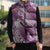 Personalised New Zealand Aotearoa Darts Masters Sleeveless Puffer Jacket Maori Art Tattoo with Tribal Dart Symbol Pink - Polynesian Pride
