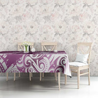 Personalised New Zealand Aotearoa Darts Masters Tablecloth Maori Art Tattoo with Tribal Dart Symbol Pink - Polynesian Pride